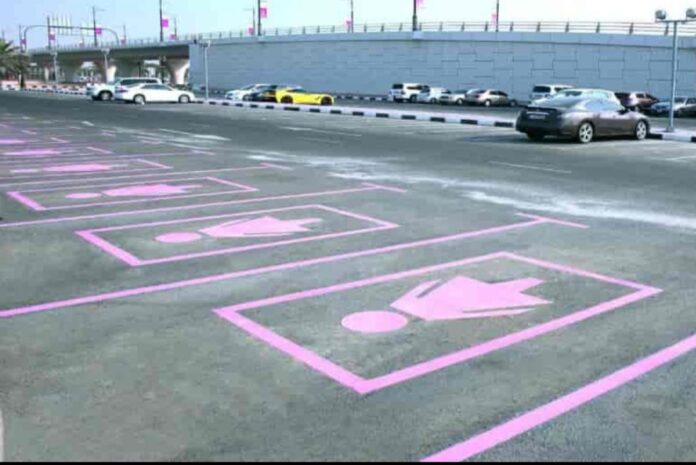 Special parking spots for women
